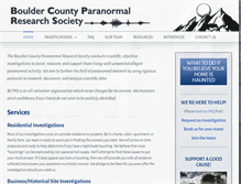 Tablet Screenshot of bouldercountyparanormal.org